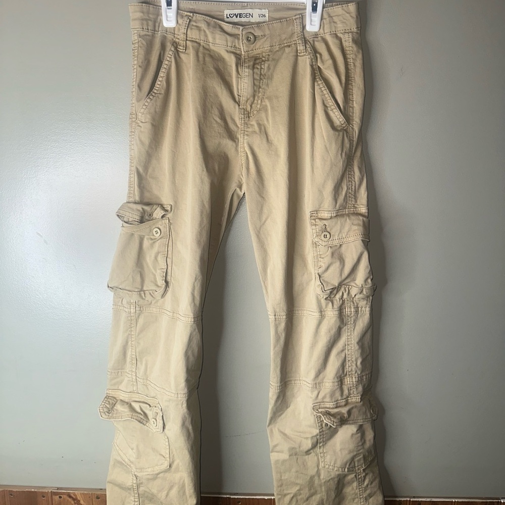 Love Kids Beige Cargo Pants